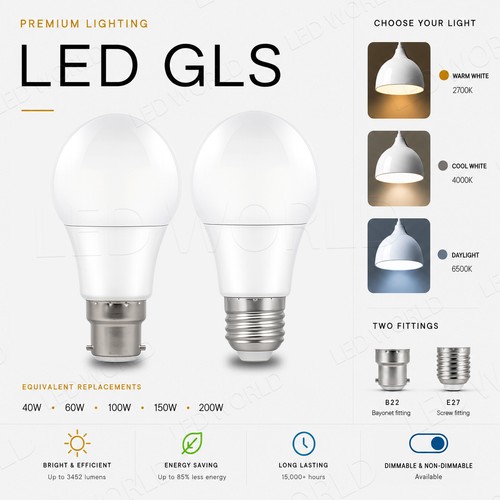Lampadine dimmerabili led gls - dimmerabili,