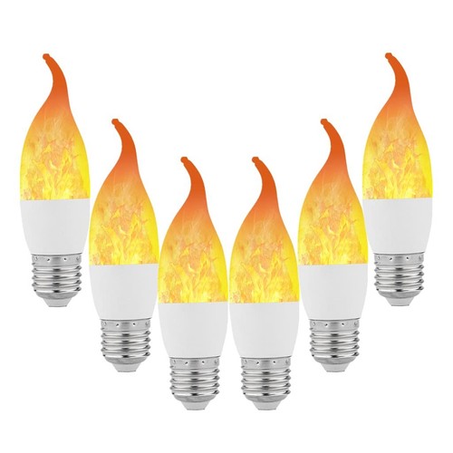 Lampada fiamma sfarfallio - 6x,