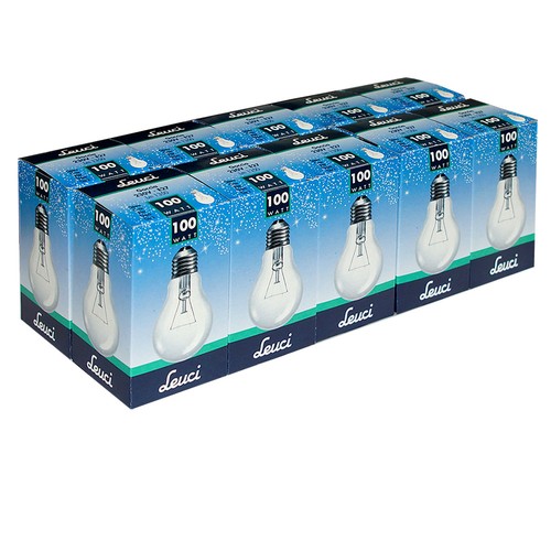 10x lampadina leuci 100w e27 - lampadina,